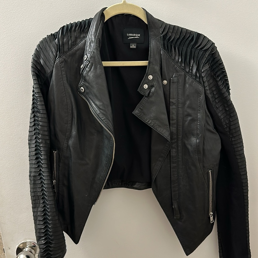 LaMarque Azra Leather Moto Jacket